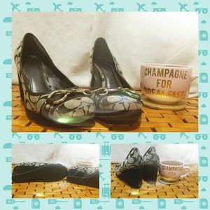 Coach wedge heels